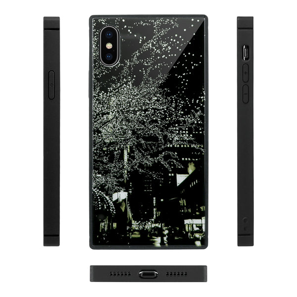 Night In The City - Tempered Glass Phone Case