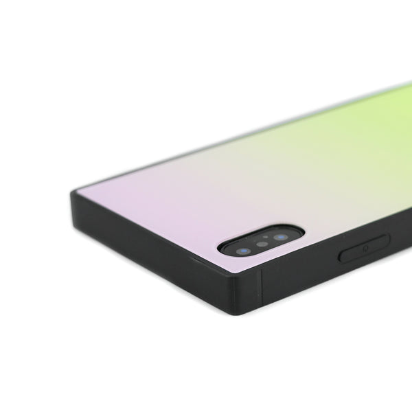 3D Vibes, Pink/Green - Tempered Glass Phone Case
