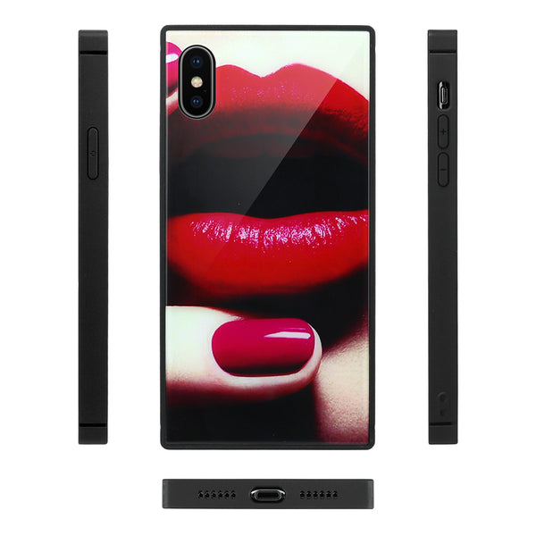 Kiss Me - Tempered Glass Phone Case