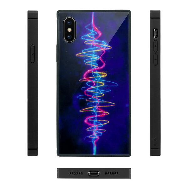 Vibing Waves - Tempered Glass Phone Case