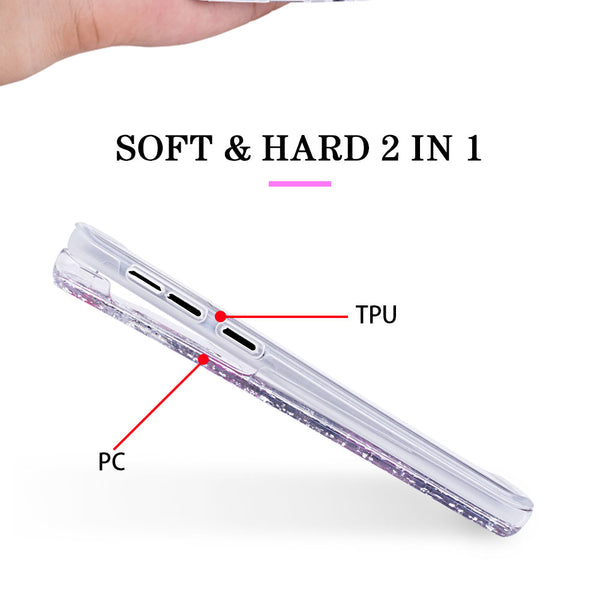 Silver Purple Flowers, Floral Case | Made with Genuine Flowers