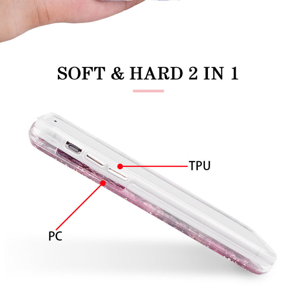 Golden Pink Flowers, Floral Case | Made with Genuine Flowers