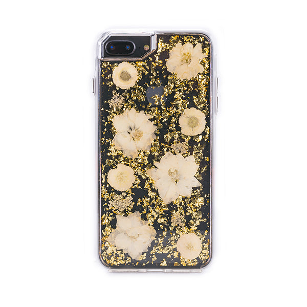 Golden Yellow Flowers, Floral Case | Made with Genuine Flowers