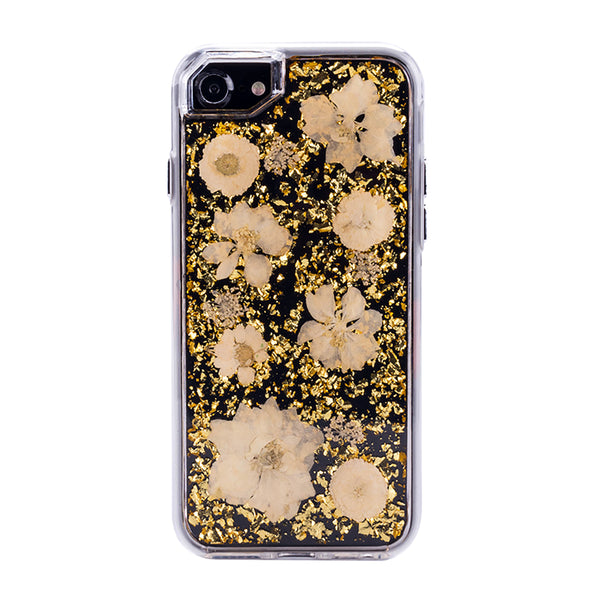 Golden Yellow Flowers, Floral Case | Made with Genuine Flowers
