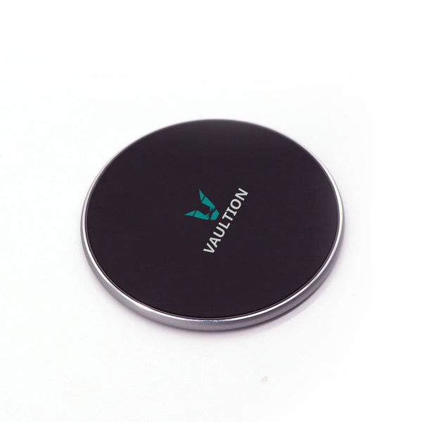 QI Ultra Slim Fast Wireless Charging Pad | Black | iPhone & Android Micro-B Port receivers included