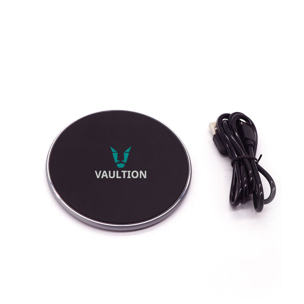 QI Ultra Slim Fast Wireless Charging Pad | Black | iPhone & Android Micro-B Port receivers included