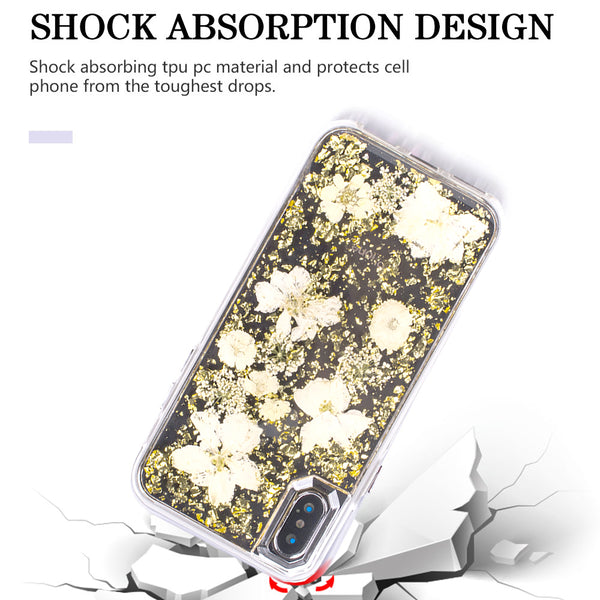 Golden Yellow Flowers, Floral Case | Made with Genuine Flowers