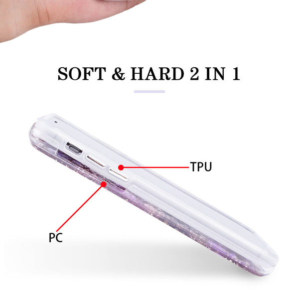 Silver Purple Flowers, Floral Case | Made with Genuine Flowers